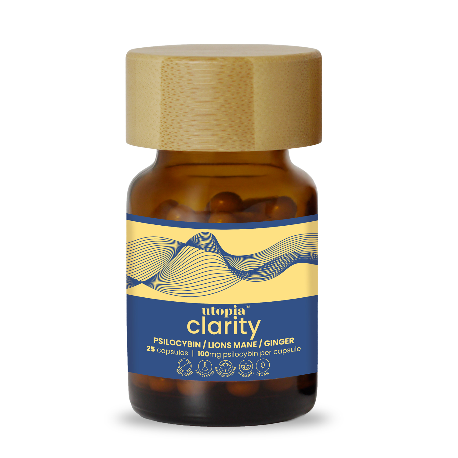 Clarity (100mg) psilocybin microdose capsules