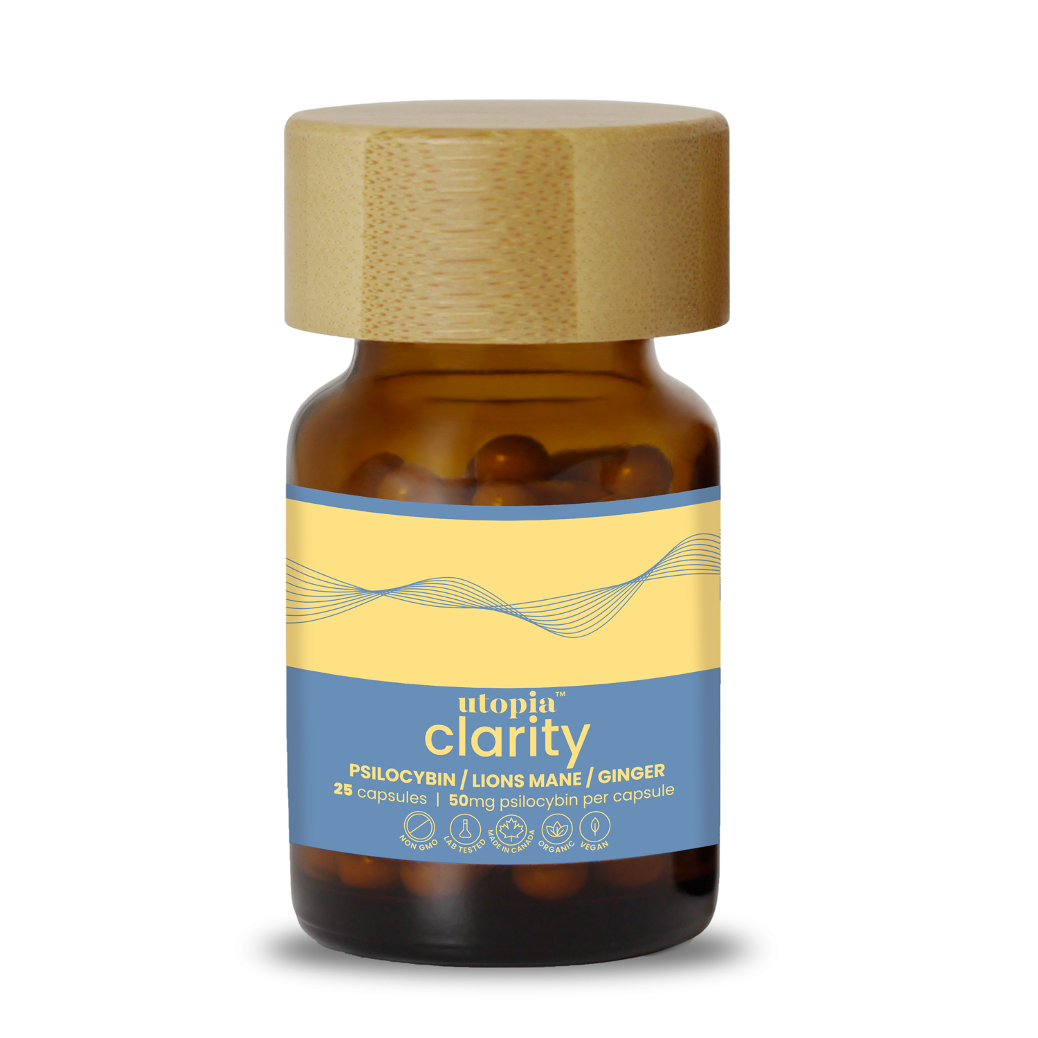 Clarity (50mg) psilocybin microdose capsules
