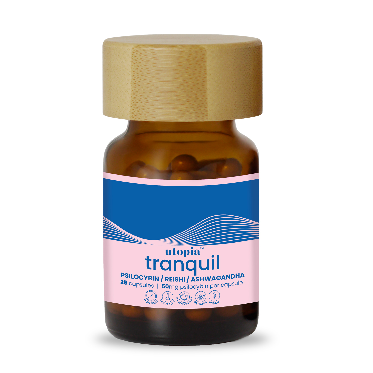 Tranquil (50mg) psilocybin microdose capsules