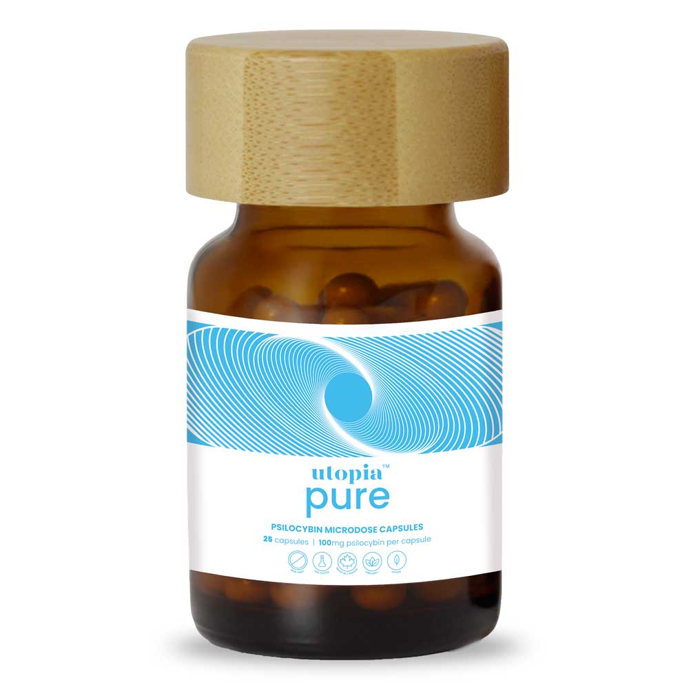 Pure (100mg) psilocybin microdose capsules